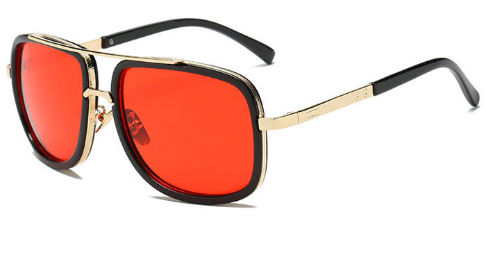 Flat Top Hot Square Sunglasses Mens and Women Luxury Brand Design Couple Lady Celebrity Brad Pitt Sun Glasses Super star Eyewear