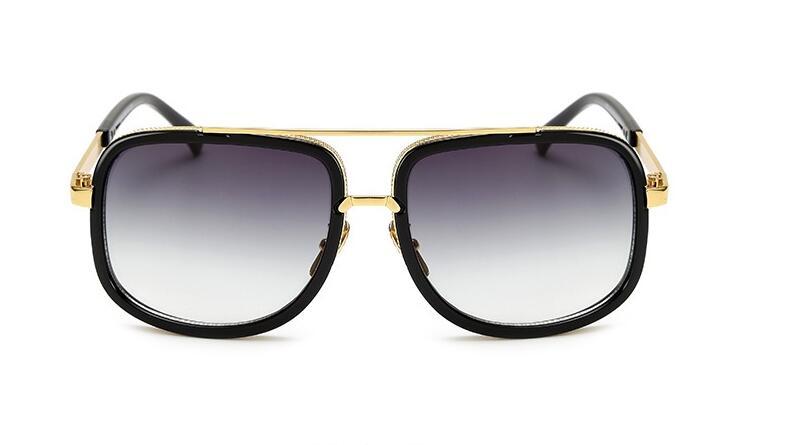 Flat Top Hot Square Sunglasses Mens and Women Luxury Brand Design Couple Lady Celebrity Brad Pitt Sun Glasses Super star Eyewear