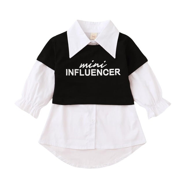 FOCUSNORM Autumn Infant Baby Girls Dress T Shirts
