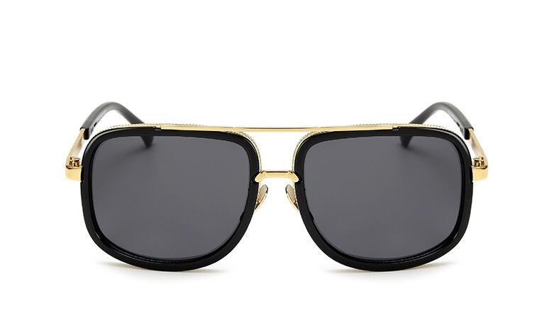 Flat Top Hot Square Sunglasses Mens and Women Luxury Brand Design Couple Lady Celebrity Brad Pitt Sun Glasses Super star Eyewear