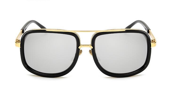 Flat Top Hot Square Sunglasses Mens and Women Luxury Brand Design Couple Lady Celebrity Brad Pitt Sun Glasses Super star Eyewear
