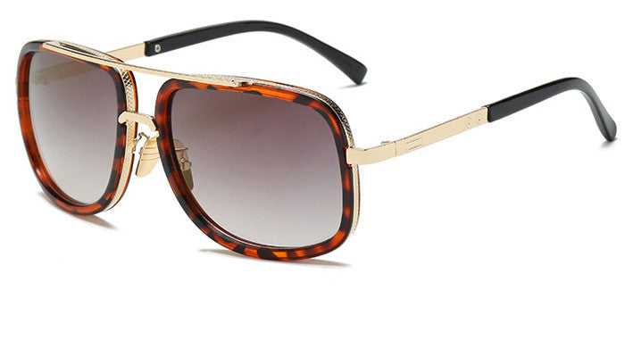 Flat Top Hot Square Sunglasses Mens and Women Luxury Brand Design Couple Lady Celebrity Brad Pitt Sun Glasses Super star Eyewear