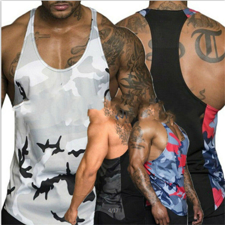 Men's Camouflage Print Sports And Leisure Vest