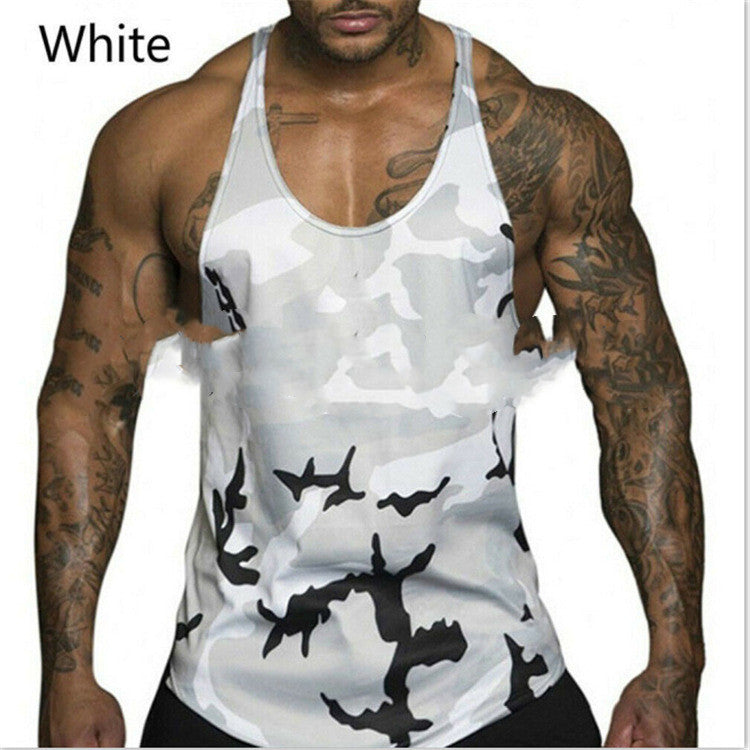 Men's Camouflage Print Sports And Leisure Vest