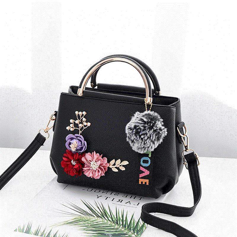 Women's Tattoo Flower Handbags New Flower Hand Ladies Bags