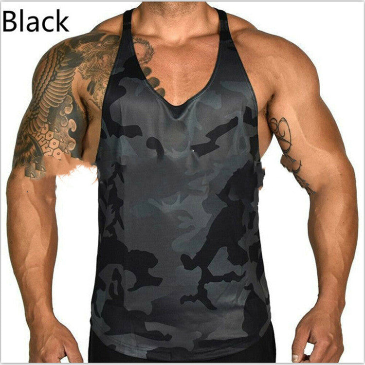 Men's Camouflage Print Sports And Leisure Vest