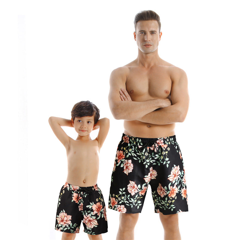 New Style Parent Child Swimwear Quick Drying Beach Pants