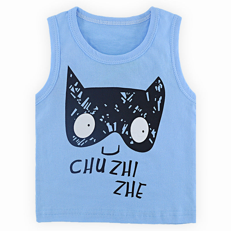 Children's cotton sleeveless vest