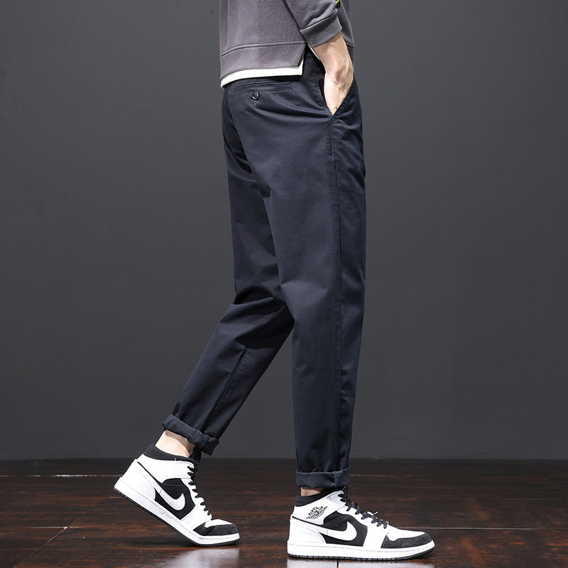 Plus Size Casual Loose Straight Men's Pants