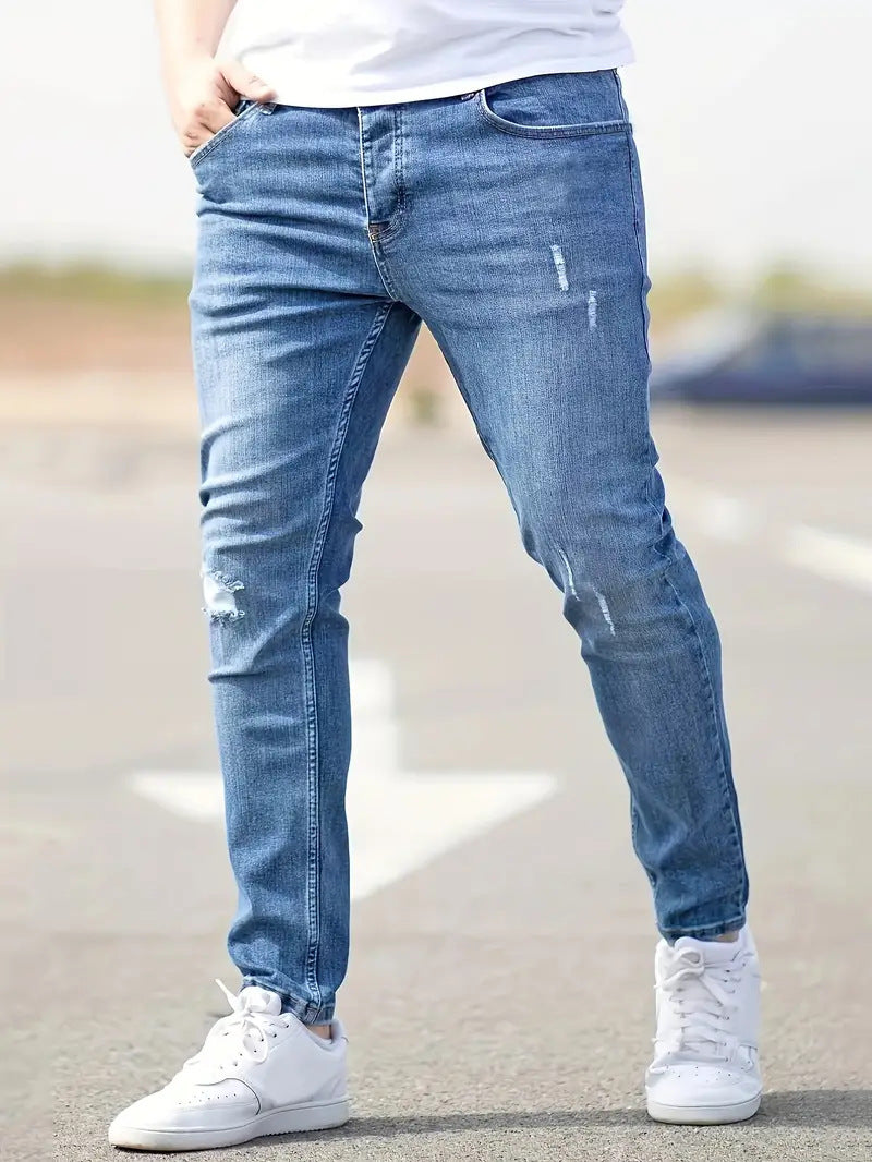 American-style Slim-fit Stretch Jeans