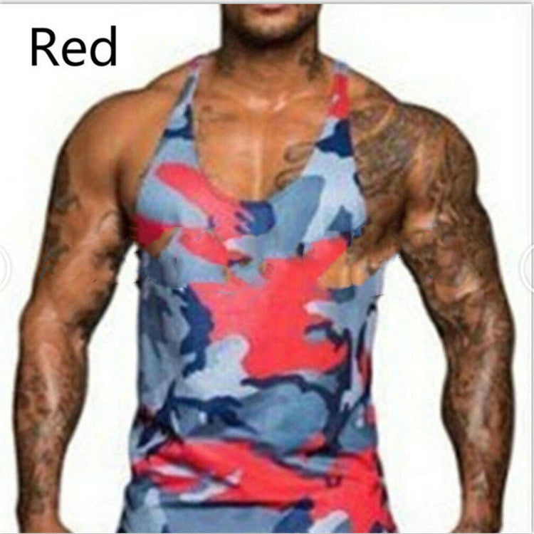 Men's Camouflage Print Sports And Leisure Vest